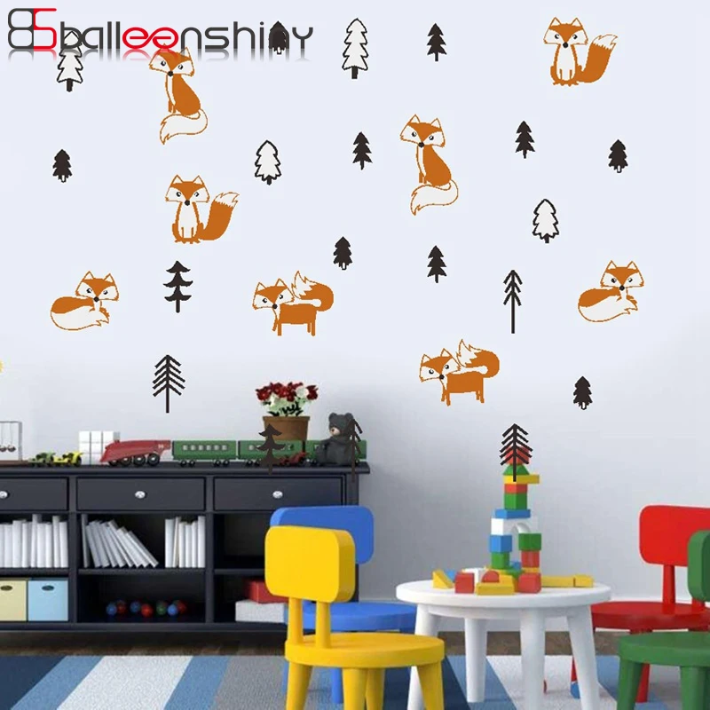 BalleenShiny Cartoon Fox Forest Wall Sticker Nordic Style Kids Room Living Room Vinyl Decals Removable Fridge Cabinet Home Decor
BalleenShiny Cartoon Fox Forest Wall Sticker Nordic Style Kids Room Living Room Vinyl Decals Removable Fridge Cabinet Home Decor