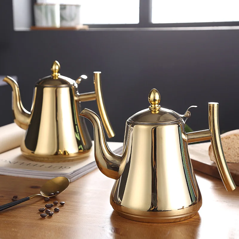 Tea Pot Stainless Steel Non-magnetic European Coffee Pot Home Hotel Filter Induction Cooker
Tea Pot Stainless Steel Non-magnetic European Coffee Pot Home Hotel Filter Induction Cooker
