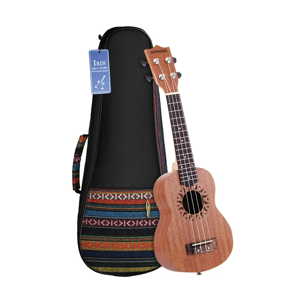 ammoon 21" Ukulele Sapele Acoustic Ukulele 15 Fret 4 Strings Stringed Musical Instrument with Ukulele Bag
ammoon 21" Ukulele Sapele Acoustic Ukulele 15 Fret 4 Strings Stringed Musical Instrument with Ukulele Bag