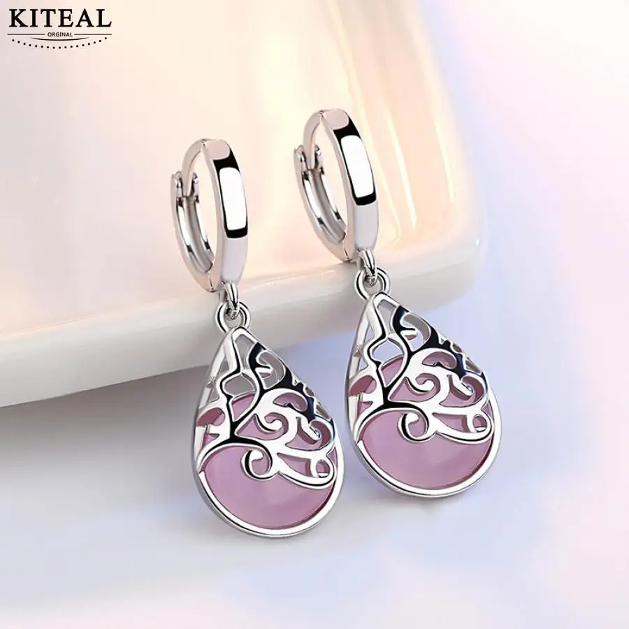 925 sterling Silver Moonlight Opal Tears pattern Drop Earrings Gift pendientes oorbellen boucle d'oreille femmes S-E321
925 sterling Silver Moonlight Opal Tears pattern Drop Earrings Gift pendientes oorbellen boucle d'oreille femmes S-E321
