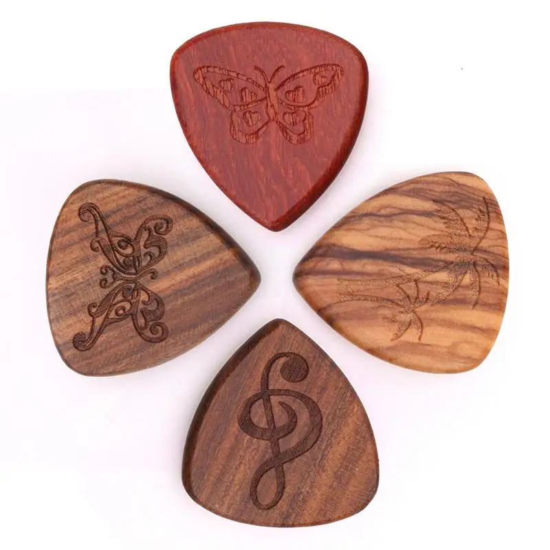 1Pc New Guitar Picks Plectrum Solid Wood Finger Picks High-end Picks For Musical Instrument Accessories 4 Styles
1Pc New Guitar Picks Plectrum Solid Wood Finger Picks High-end Picks For Musical Instrument Accessories 4 Styles