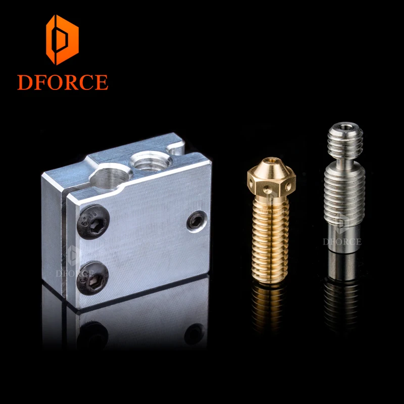 DFORCE 3D принтер нагревательный блок Volcano + Высококачественная Насадка тепловой