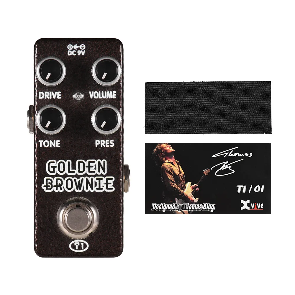 XVIVE T1 GOLDEN BROWNIE Guitar Pedal Distortion Guitar Effect Pedal Full Metal Shell True Bypass Guitar Parts & Accessories
XVIVE T1 GOLDEN BROWNIE Guitar Pedal Distortion Guitar Effect Pedal Full Metal Shell True Bypass Guitar Parts & Accessories