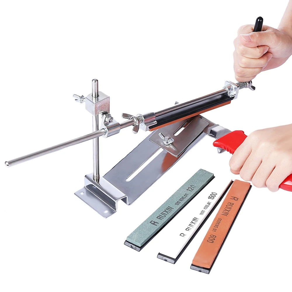 RUIXINPRO Kitchen Grinder Sharpening System Stainless Steel Professional Chef Knife Sharpener with 4 Grindstone
RUIXINPRO Kitchen Grinder Sharpening System Stainless Steel Professional Chef Knife Sharpener with 4 Grindstone