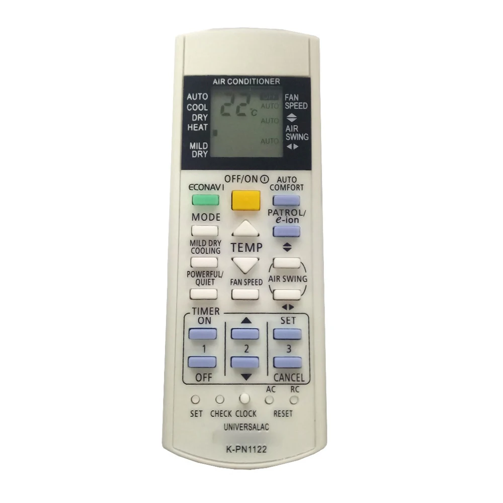 New Replacement Universal AC A/C Remoto Controle K-PN1122 for PANASONIC KPN1122 Air Conditioner Remote Control
New Replacement Universal AC A/C Remoto Controle K-PN1122 for PANASONIC KPN1122 Air Conditioner Remote Control
