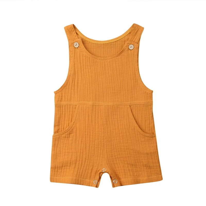Newborn Baby Boy Girl Clothes Solid Cotton Pockets Romper Summer Sleeveless O Neck Rompers Bebe Ropa Kids Modis Outfits
Newborn Baby Boy Girl Clothes Solid Cotton Pockets Romper Summer Sleeveless O Neck Rompers Bebe Ropa Kids Modis Outfits