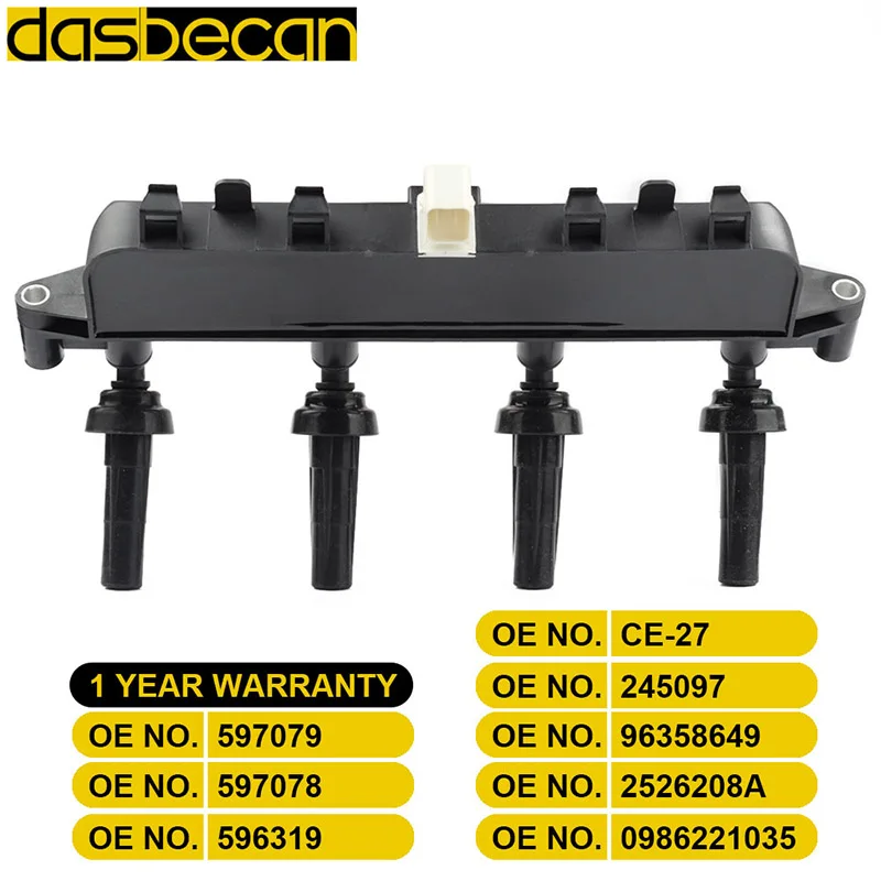 Dasbecan катушка зажигания 597079 597078 596319 для Peugeot 3061.4L 1.6L 106 1.1L партнер 1.4L 206 1.1L 1.4L 307 1.4L Citroen C3
Dasbecan катушка зажигания 597079 597078 596319 для Peugeot 3061.4L 1.6L 106 1.1L партнер 1.4L 206 1.1L 1.4L 307 1.4L Citroen C3