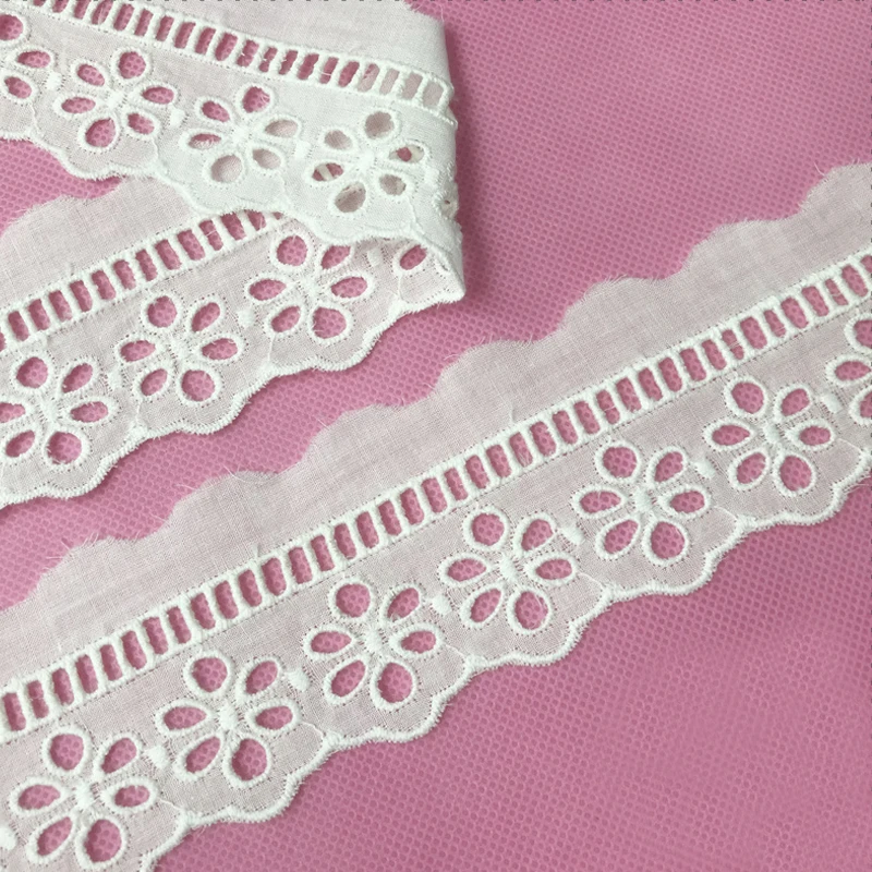 14yard White Cotton cloth lace Embroidery lace trims lace fabric ribbon handmade DIY garment sewing hemline clothing accessories
14yard White Cotton cloth lace Embroidery lace trims lace fabric ribbon handmade DIY garment sewing hemline clothing accessories