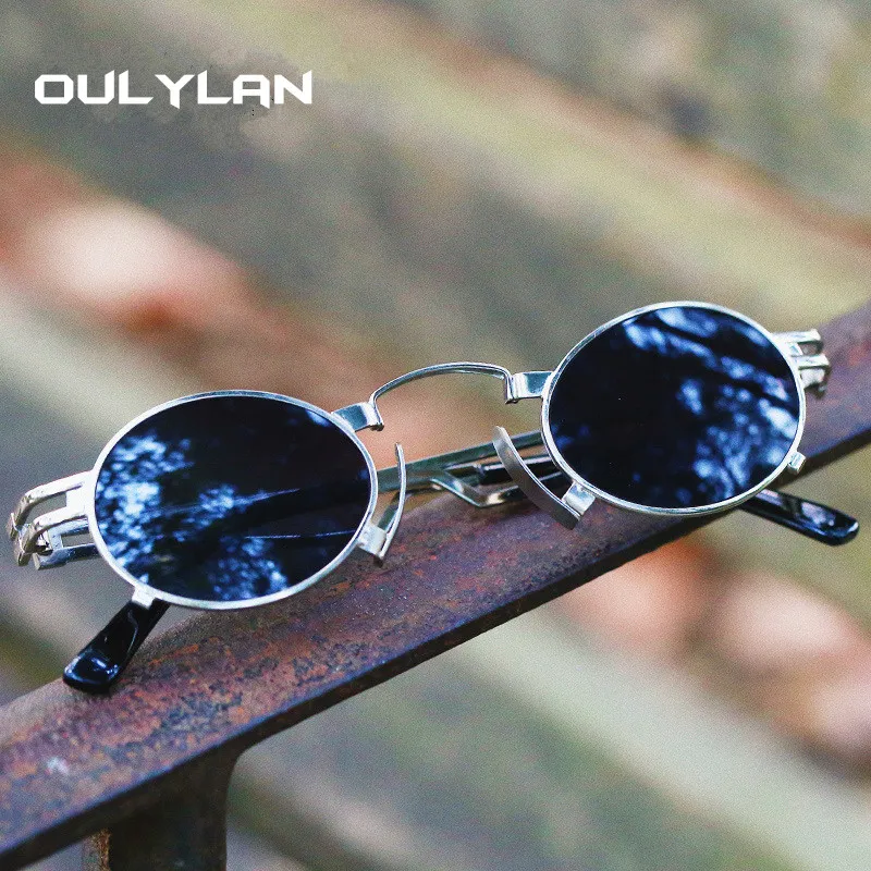 Oulylan Metal Oval Sunglasses Women Men Retro 80s Steampunk Gothic Vampire Sun Glasses Unisex Cosplay Styling Oculos De Sol
Oulylan Metal Oval Sunglasses Women Men Retro 80s Steampunk Gothic Vampire Sun Glasses Unisex Cosplay Styling Oculos De Sol