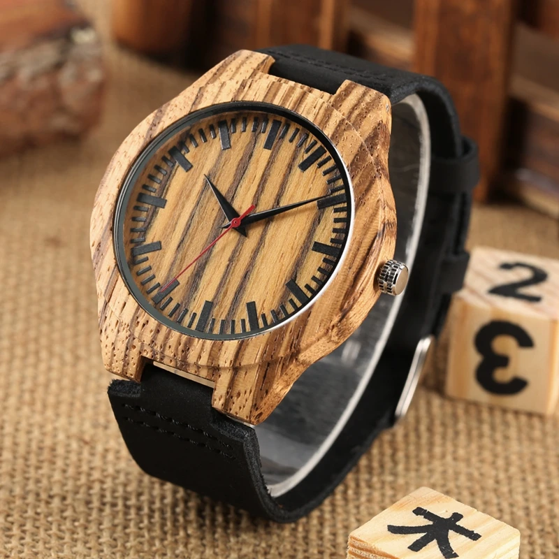 Clock Stripe Wood Man Watch Simple Men's Black Watch Clock Male Genuine Leather Band Quartz Wristwatch Hour Clock Gifts for Men
Clock Stripe Wood Man Watch Simple Men's Black Watch Clock Male Genuine Leather Band Quartz Wristwatch Hour Clock Gifts for Men