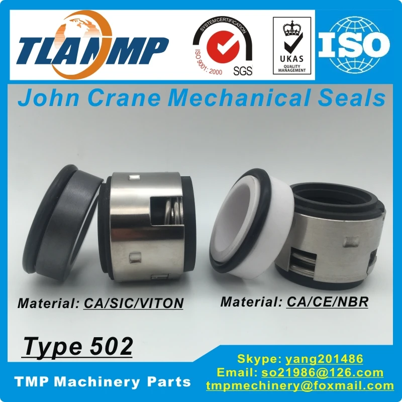 Type 502-55 502/55 J-Crane Mechanical Seals (Material:Carbon/SiC/VIT, Carbon/Ceramic/NBR) |Type 502 Elastomer Bellow Pump Seals
Type 502-55 502/55 J-Crane Mechanical Seals (Material:Carbon/SiC/VIT, Carbon/Ceramic/NBR) |Type 502 Elastomer Bellow Pump Seals