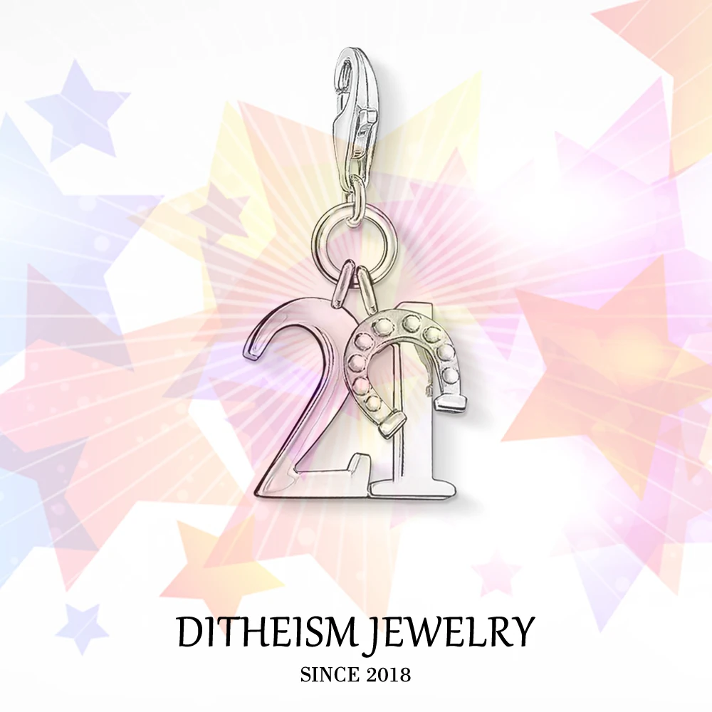 Подвеска Lucky Number 21, ювелирные изделия 2018 пробы, модный подарок для женщин, мужчин, мальчиков и девочек, подходящий браслет
Подвеска Lucky Number 21, ювелирные изделия 2018 пробы, модный подарок для женщин, мужчин, мальчиков и девочек, подходящий браслет
