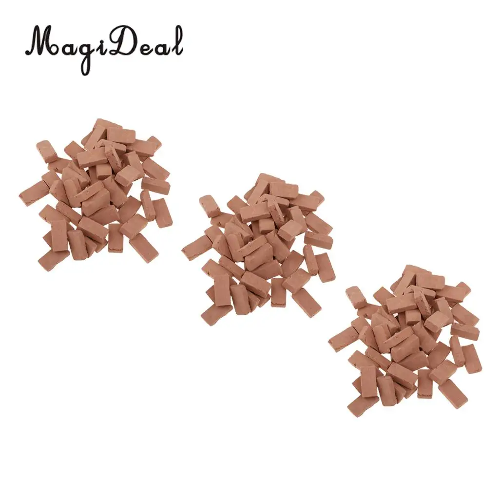 MagiDeal 150Pcs Simulation Red Clay Bricks Model 1/16 Layout for Diorama Landscape Building 17x9mm
MagiDeal 150Pcs Simulation Red Clay Bricks Model 1/16 Layout for Diorama Landscape Building 17x9mm