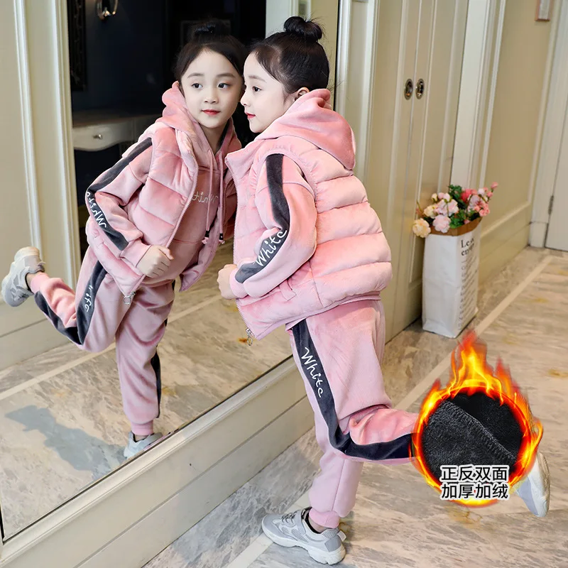Children Warm Suits Long Sleeve Outwear Casual 2pcs Autumn Winter Kids Plus Velvet Thickening Sweatshirt With Hoodies Set
Children Warm Suits Long Sleeve Outwear Casual 2pcs Autumn Winter Kids Plus Velvet Thickening Sweatshirt With Hoodies Set