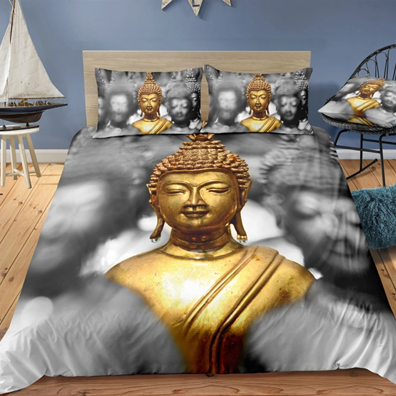 Yi chu xin 3D Buddha bedding set luxury duvet cover set queen comforter sets king size bed set
Yi chu xin 3D Buddha bedding set luxury duvet cover set queen comforter sets king size bed set