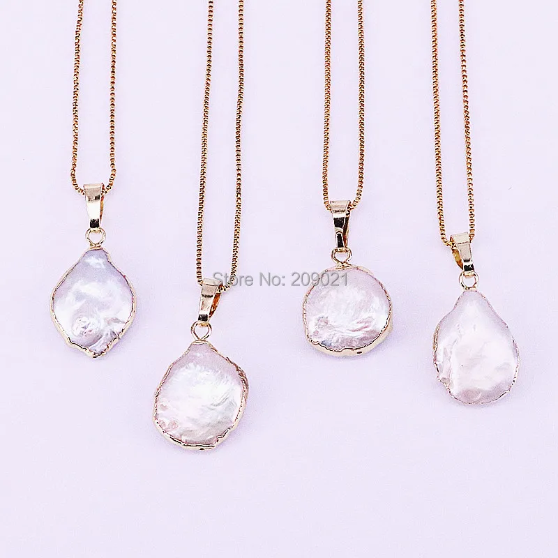 Hight Quality 10Pcs Gold Color Freshwater Pearls Charm Pendant Necklace For Women
Hight Quality 10Pcs Gold Color Freshwater Pearls Charm Pendant Necklace For Women