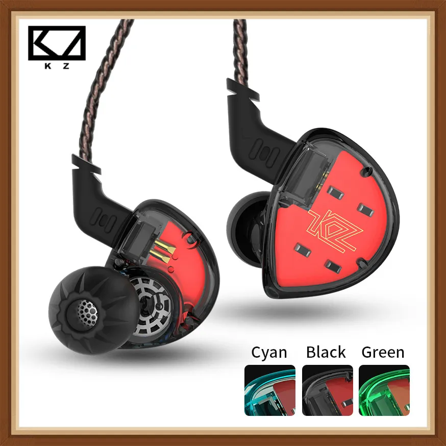 

KZ ES4 Colorful BA+DD In Ear Earphone Hybrid Headset HIFI Bass Noise Cancelling Earbuds With Mic Replaced Cable KZ ZST ZS10 AS10