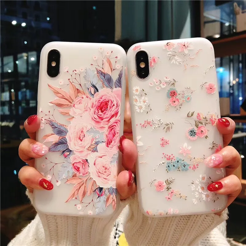 Силиконовый чехол с цветами для Samsung Galaxy A10 A20 A30 A40 A50 A70 2019 чехлы телефонов Note 10 Plus S10
