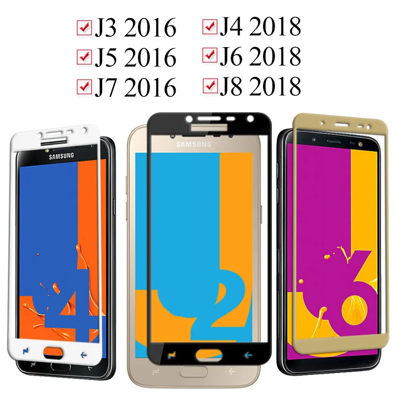 Защитное стекло для Samsung j6 j4 j8 2018 j3 j5 j7 2016 закаленное j 3 4 5 6 7 8 Защитная пленка