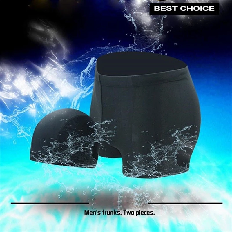 Men Boxer Briefs Swimming Shorts Trunks Cap Quick Drying Bathing Cap Swimwear Pants Underwear
Men Boxer Briefs Swimming Shorts Trunks Cap Quick Drying Bathing Cap Swimwear Pants Underwear