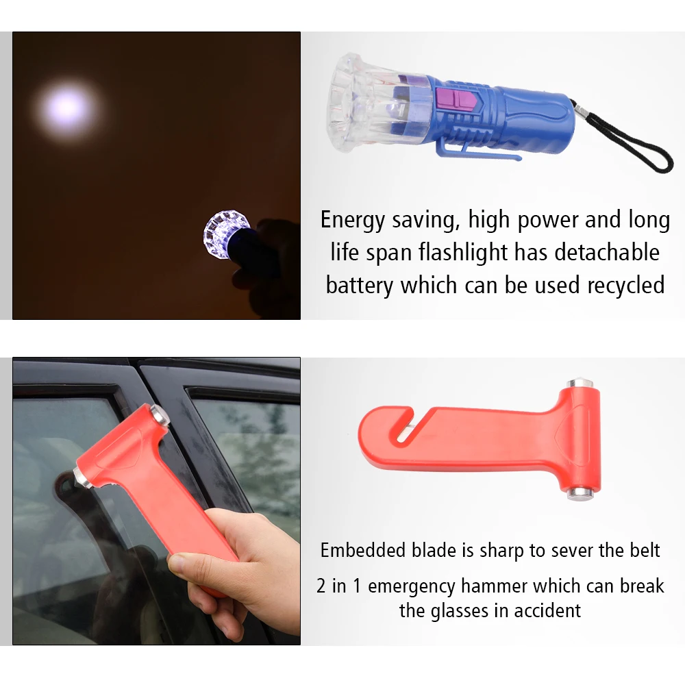 Portable Lightweight Set Use Rescue Vehicle 9PCS Fuse Emergency Hammer Trailer Rope Car Emergency Kit Auto Accessories
Portable Lightweight Set Use Rescue Vehicle 9PCS Fuse Emergency Hammer Trailer Rope Car Emergency Kit Auto Accessories