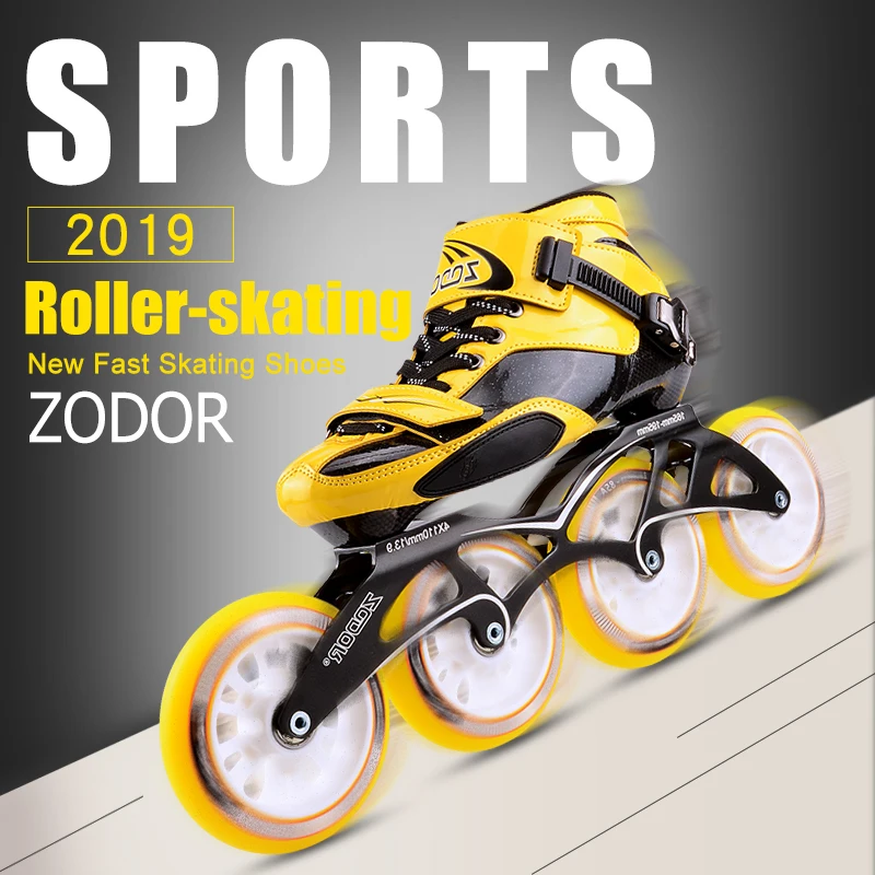 Adult Inline Skate Shoes Professional Speed Roller High Strength Glass Filament Skating Rollerblading Patins | Спорт и развлечения