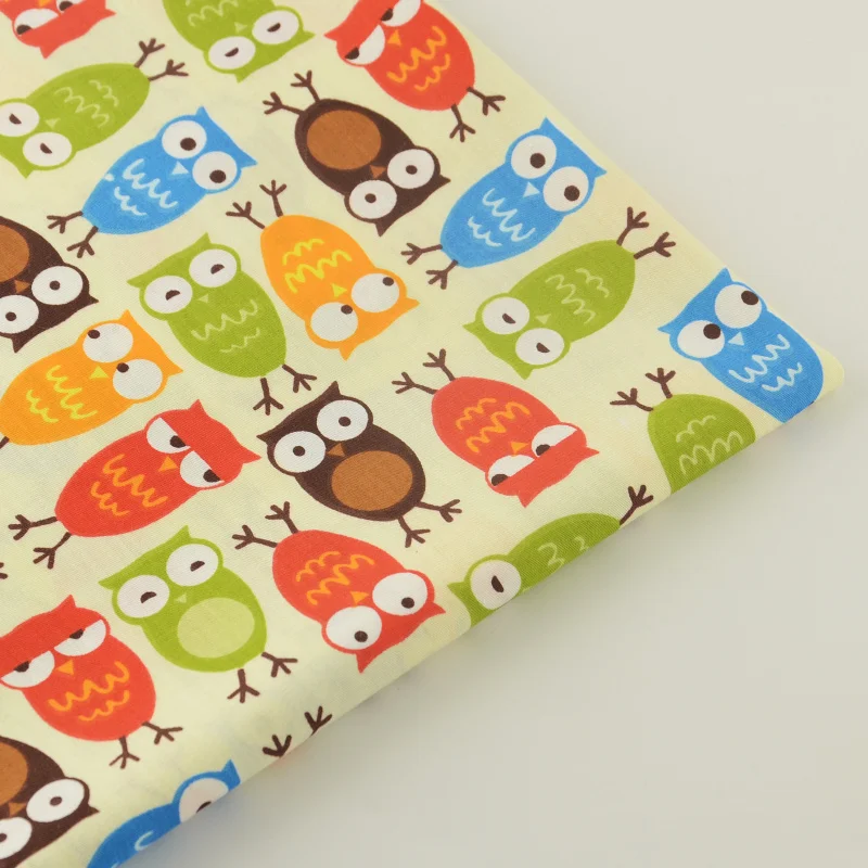 100% Cotton Fabric Twill Lovely Owls Design Bedding Sewing Cloth Tecido Tissue Dolls Textile Quilting Patchwork Scrapbooking CM
100% Cotton Fabric Twill Lovely Owls Design Bedding Sewing Cloth Tecido Tissue Dolls Textile Quilting Patchwork Scrapbooking CM