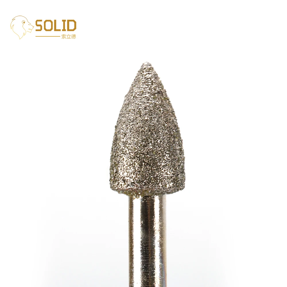 20Pcs 10mm Cone Shape Mounted Diamond Grinding Head with 1/4" Shank Grinding Burr Bits Rotary Tool for Carving and Polishing 60#
20Pcs 10mm Cone Shape Mounted Diamond Grinding Head with 1/4" Shank Grinding Burr Bits Rotary Tool for Carving and Polishing 60#