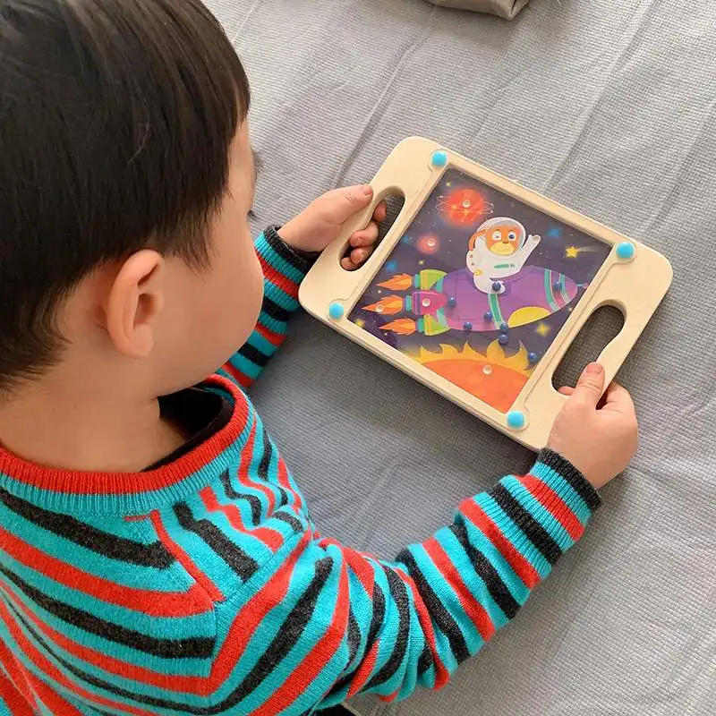Детские напольные игры портативная игра 3D Балансирующий мяч деревянные игрушки