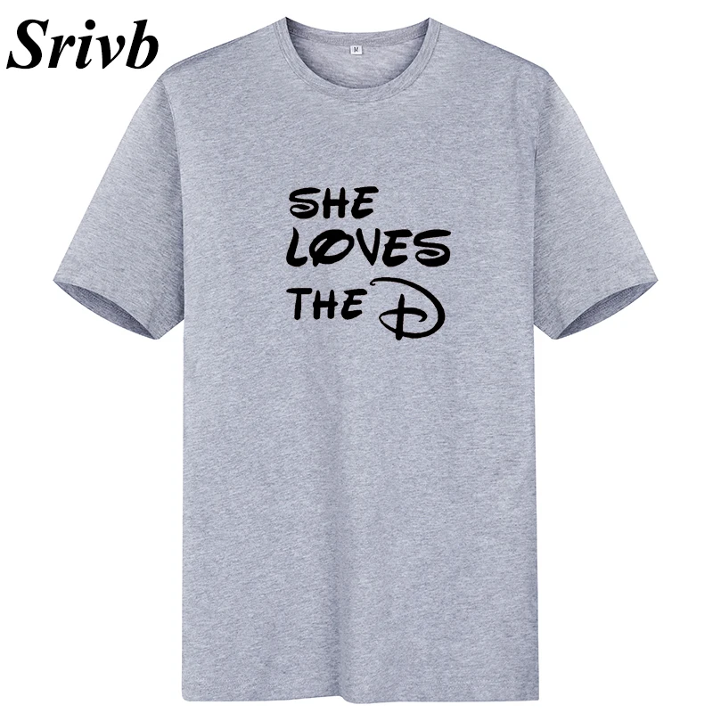 Женская хлопковая Футболка в стиле хип-хоп Srivb She Loves черно-белая футболка с