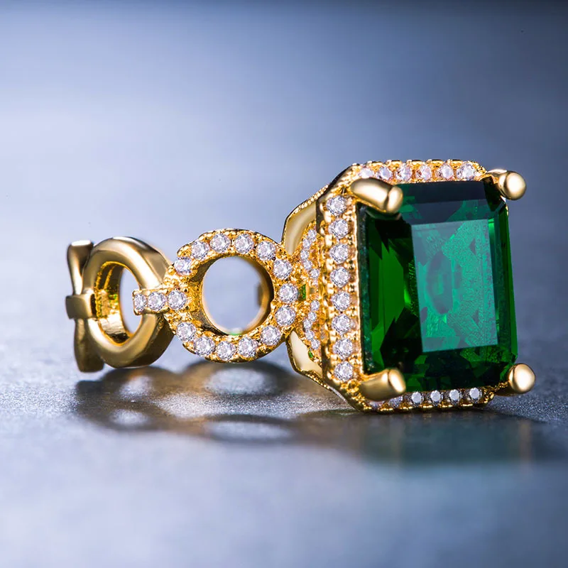 Visisap Vintage Hollow Emereld Zircon Rings for Women Luxury Yellow Gold Color Ring Anniversary Jewelry Wholesale Bijoux B1035
Visisap Vintage Hollow Emereld Zircon Rings for Women Luxury Yellow Gold Color Ring Anniversary Jewelry Wholesale Bijoux B1035
