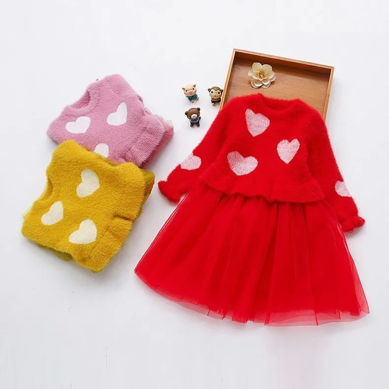Girls Clothing Fashion Splice Dresses Round Neck Long Sleeve Love Print Top Tutu Dress 3 4 5 6 7 Y Baby Girl Party Dress Costume
Girls Clothing Fashion Splice Dresses Round Neck Long Sleeve Love Print Top Tutu Dress 3 4 5 6 7 Y Baby Girl Party Dress Costume
