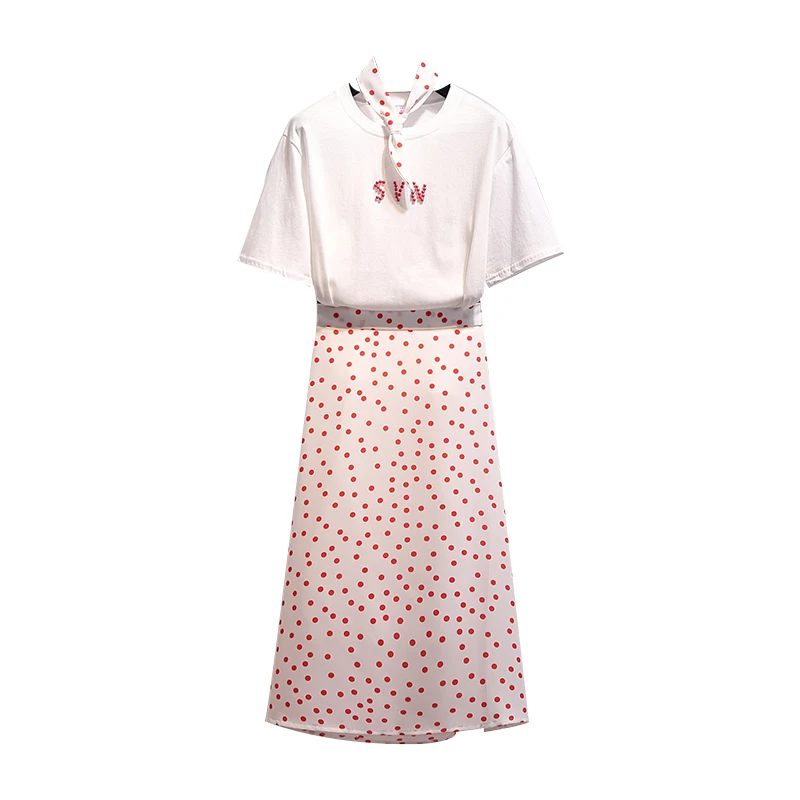 summer vogue new women white bow sweatshirt & print long skirt popular fairy suit casual clothes vestidos girl sweet clothing
summer vogue new women white bow sweatshirt & print long skirt popular fairy suit casual clothes vestidos girl sweet clothing