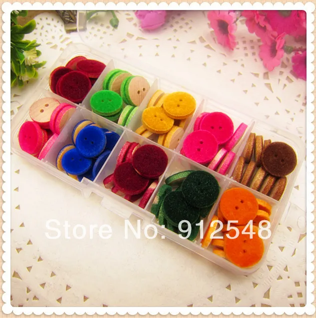 8 color mix , 80 pcs 15mm Wood flocking wood button wholesale Children's clothes button accessories handmade art,WLF41
8 color mix , 80 pcs 15mm Wood flocking wood button wholesale Children's clothes button accessories handmade art,WLF41