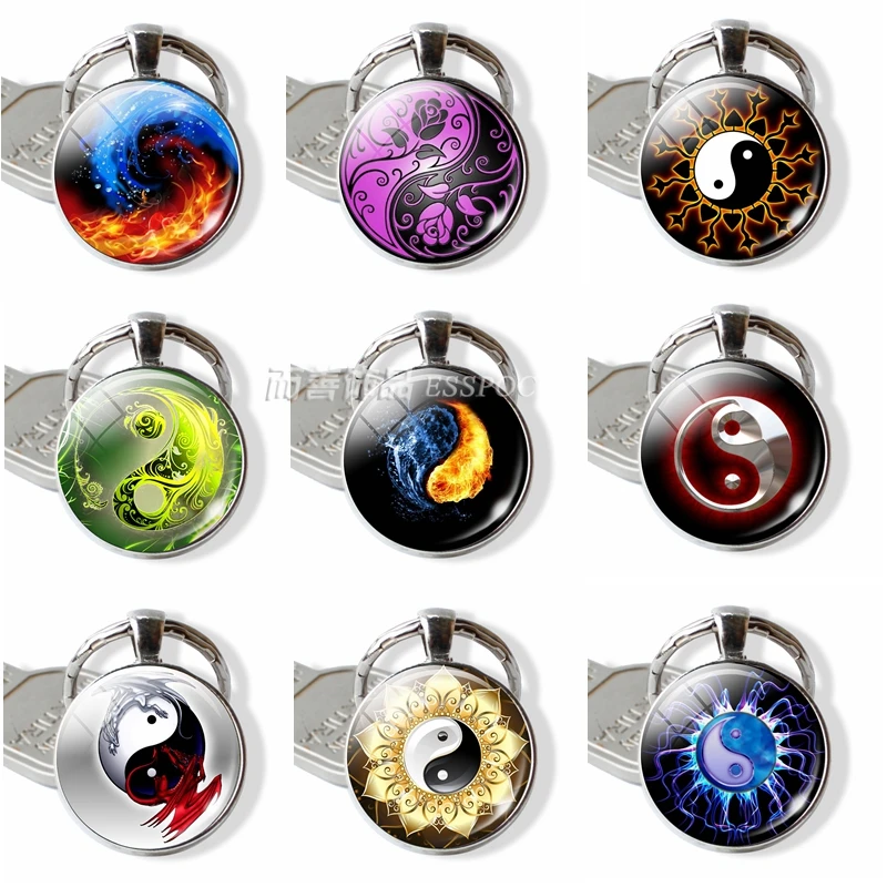 Taoism Sign Ancient Eight Diagrams Key Chain Vintage Tai Chi Yin Yang Keychain Charming Fashion Jewelry Accessories Gift
Taoism Sign Ancient Eight Diagrams Key Chain Vintage Tai Chi Yin Yang Keychain Charming Fashion Jewelry Accessories Gift