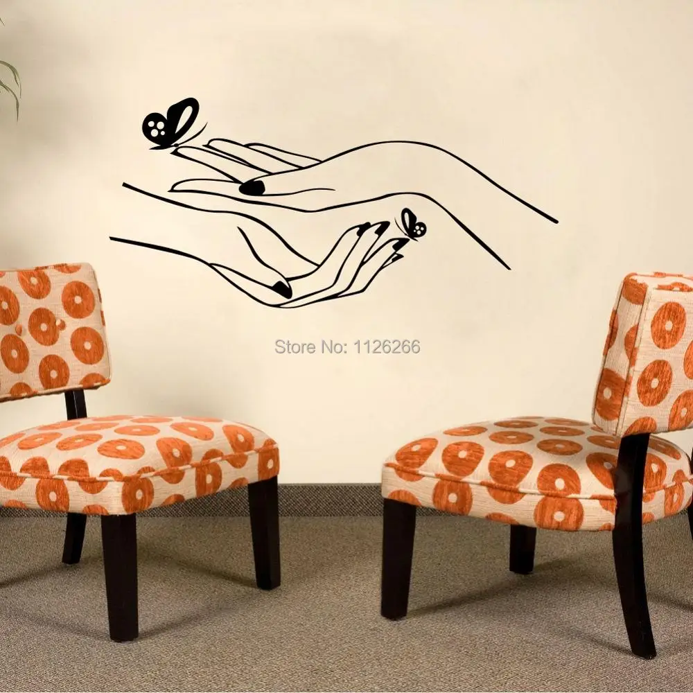 Nail Salon Window Butterfly Hands Wall Vinyl Decal Nail Salon Manicure Art Design
Nail Salon Window Butterfly Hands Wall Vinyl Decal Nail Salon Manicure Art Design