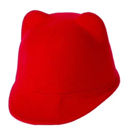 Шерстяные шапки унисекс для родителей и детей женщин с ушками Дерби из хлопка