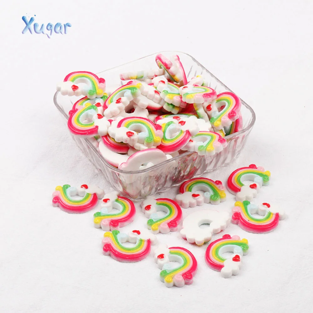 Kawaii Resin Rainbow Patch Flat Back Cabochon Cute DIY Rainbow Resin Craft Decoration Embellishment For DIY Hair Bow Accessories
Kawaii Resin Rainbow Patch Flat Back Cabochon Cute DIY Rainbow Resin Craft Decoration Embellishment For DIY Hair Bow Accessories