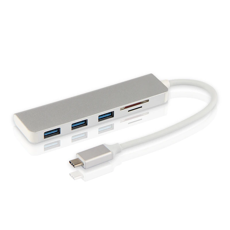 5-in-1 Type-C HUB Aluminiu Alloy USB-C Adapter USB 3.0 Port SD Card Reader For Huawei Note 8 Mate 9 10 Pro Mate9 RS Mobile Phone
5-in-1 Type-C HUB Aluminiu Alloy USB-C Adapter USB 3.0 Port SD Card Reader For Huawei Note 8 Mate 9 10 Pro Mate9 RS Mobile Phone