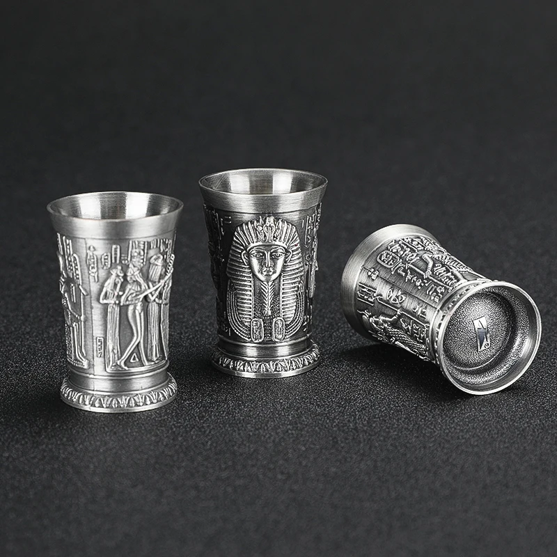 Retro Classical Egypt Myth Shot Glass Silvery Liquor Cocktail Wine Glass Whiskey Pint Glass
Retro Classical Egypt Myth Shot Glass Silvery Liquor Cocktail Wine Glass Whiskey Pint Glass