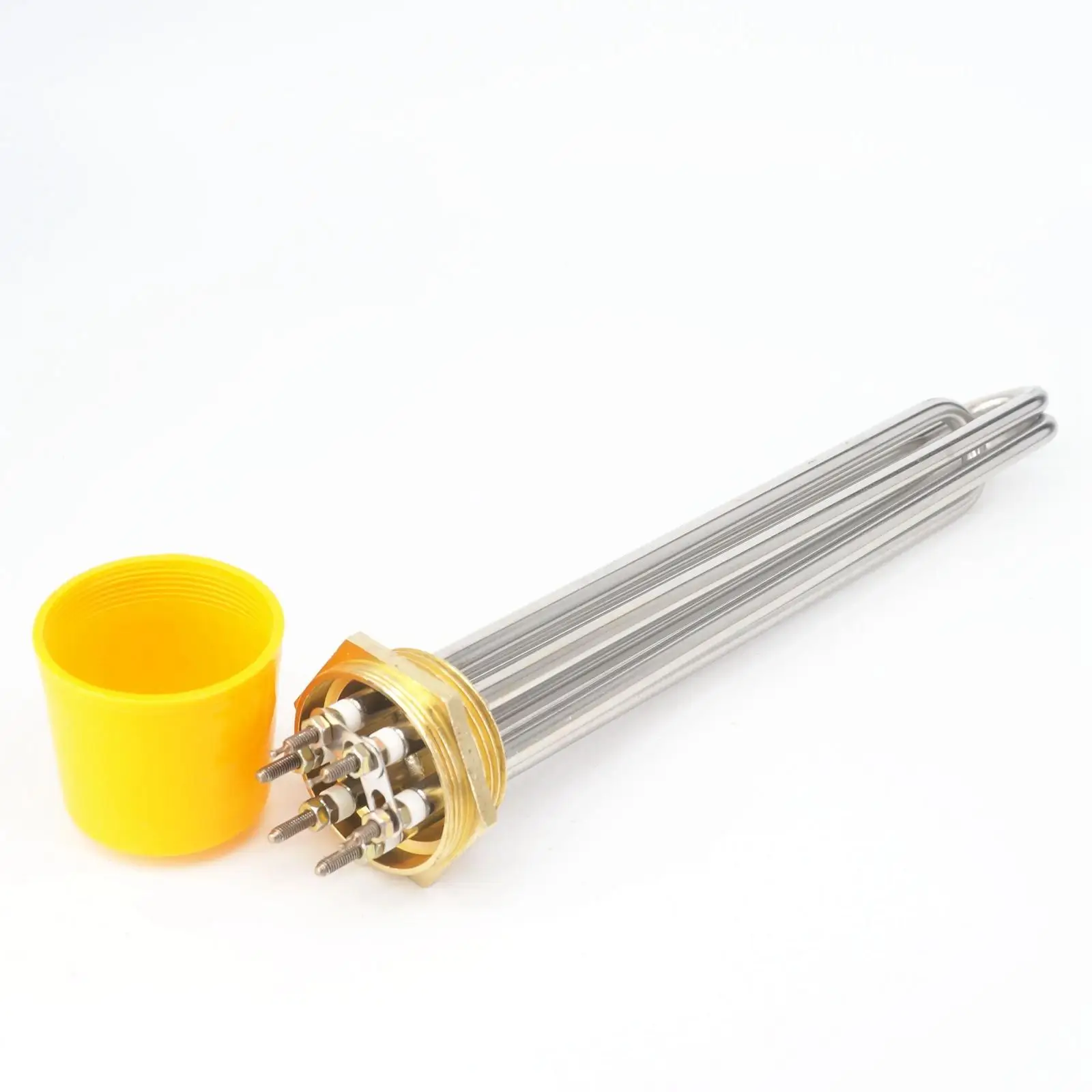 380V 9000W DN40 1-1/2" BSP Male Brass Head & 201 Stainless Steel Tube Electric Water Heater Element For Tank | Обустройство