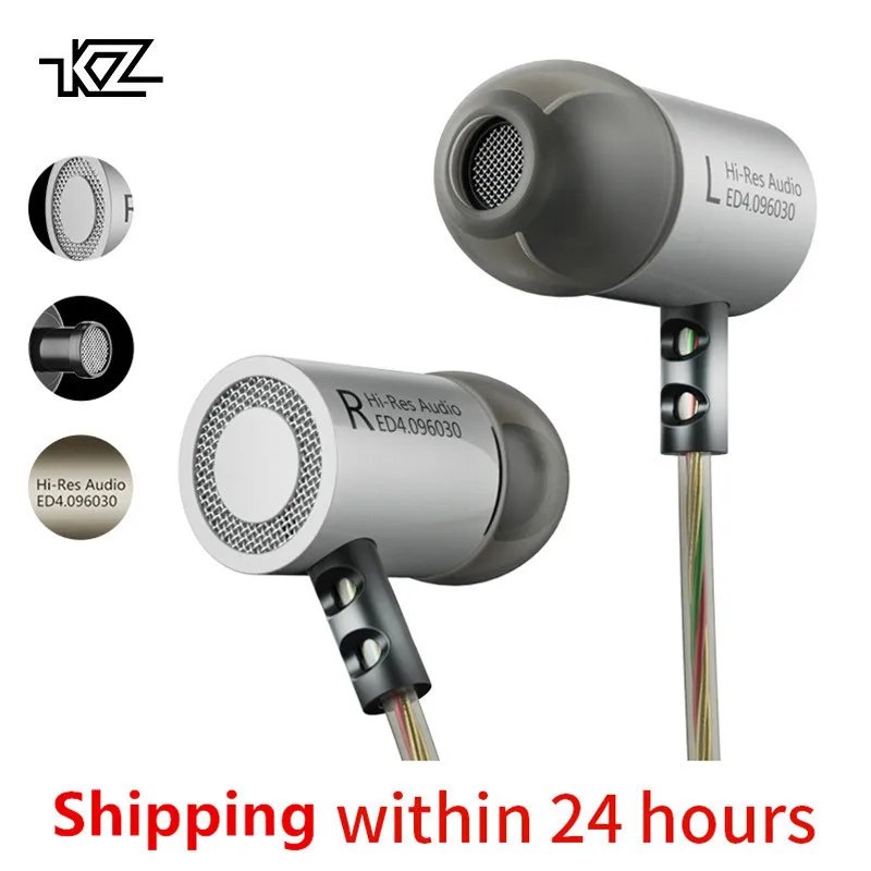 KZ ED4Bass Ear HIFI Headset DJ Earphone In-ear Music Earbuds With Microphone For Mobile Phone Mp3 Mp4 In Monitor | Электроника