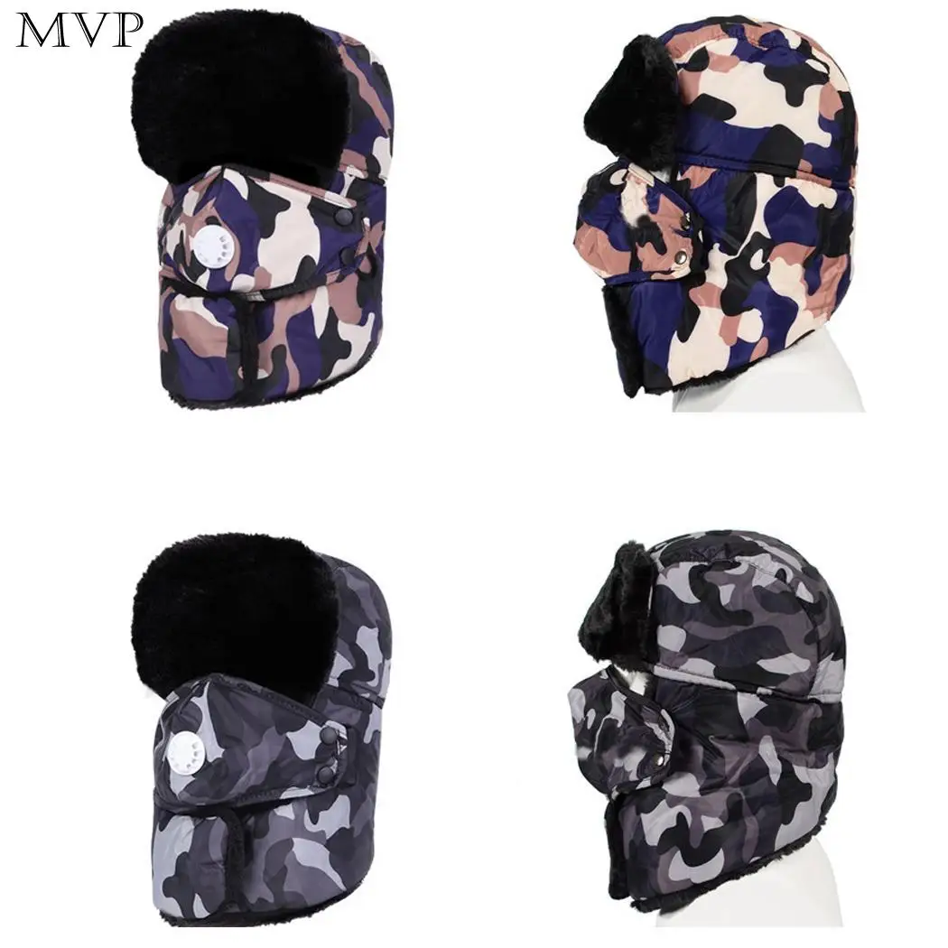 Earmuffs Mask Hat 3 in 1 Outdoor Casual Sports Riding Thick Plush Warm Cap Fall Winter Multifunction | Аксессуары для одежды