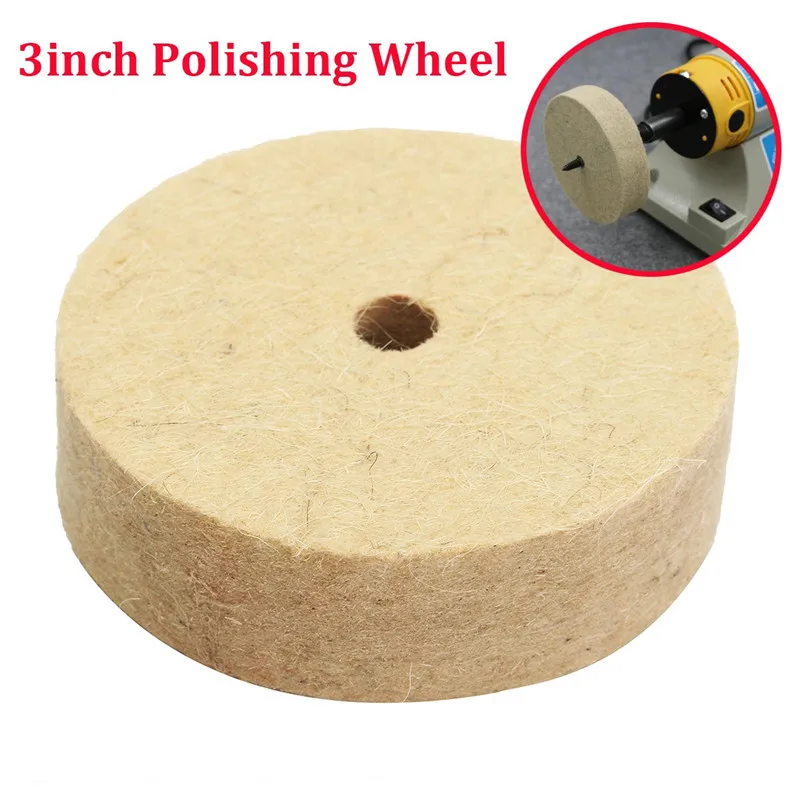 3" Inch Round Polishing Wheel Felt Wool Buffing Polishers Pad Buffer For Wood Metal Polishing Durable
3" Inch Round Polishing Wheel Felt Wool Buffing Polishers Pad Buffer For Wood Metal Polishing Durable