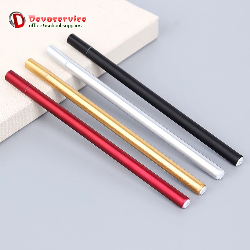 1 PC Gold Silver Black Red Optional Minimalism Simulation Metal Gel Pen Signature Gelpen Round Neutral Pens Writing Stationery
1 PC Gold Silver Black Red Optional Minimalism Simulation Metal Gel Pen Signature Gelpen Round Neutral Pens Writing Stationery