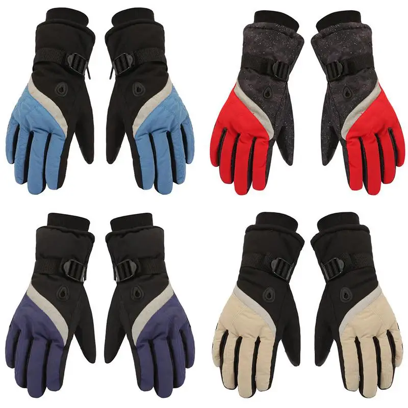 Популярные лыжные перчатки для сенсорных экранов зимние теплые
