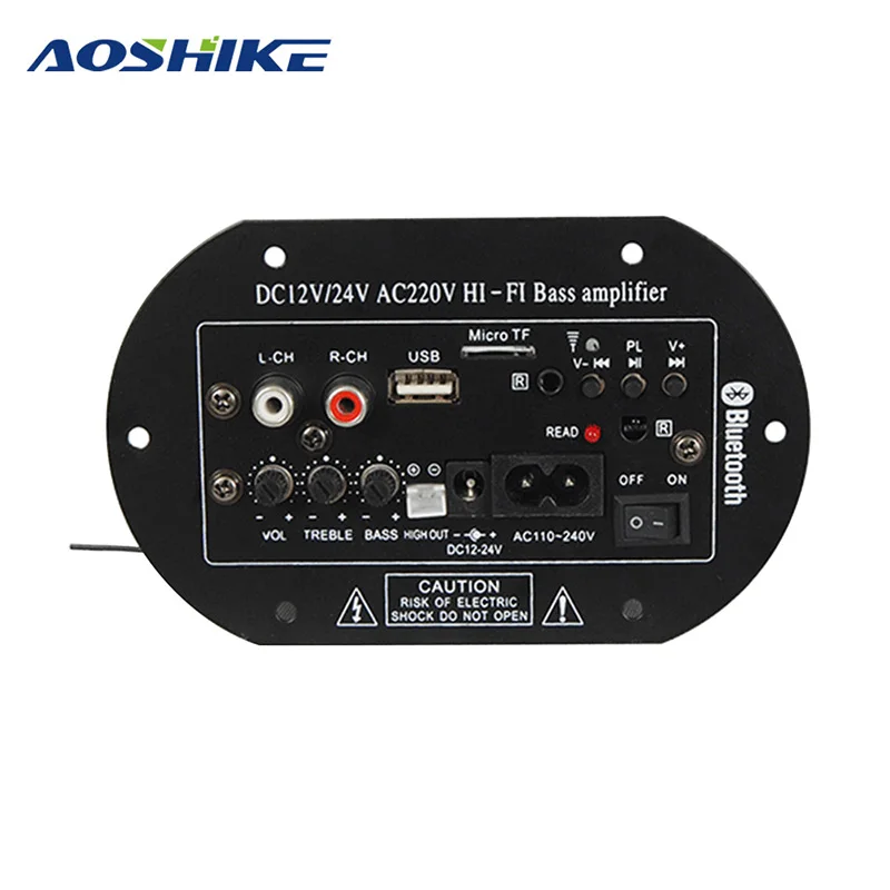 AOSHIKE Bluetooth автомобильный Hi Fi усилитель сабвуфер для домашнего кинотеатра