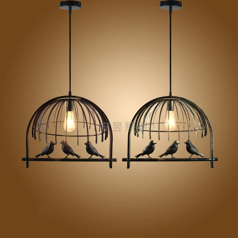Retro Industrial E27 Pendant Lights Iron Bird Cage Aisle Lamps Nordic Modern Personality Living Room Pendant Lamps
Retro Industrial E27 Pendant Lights Iron Bird Cage Aisle Lamps Nordic Modern Personality Living Room Pendant Lamps