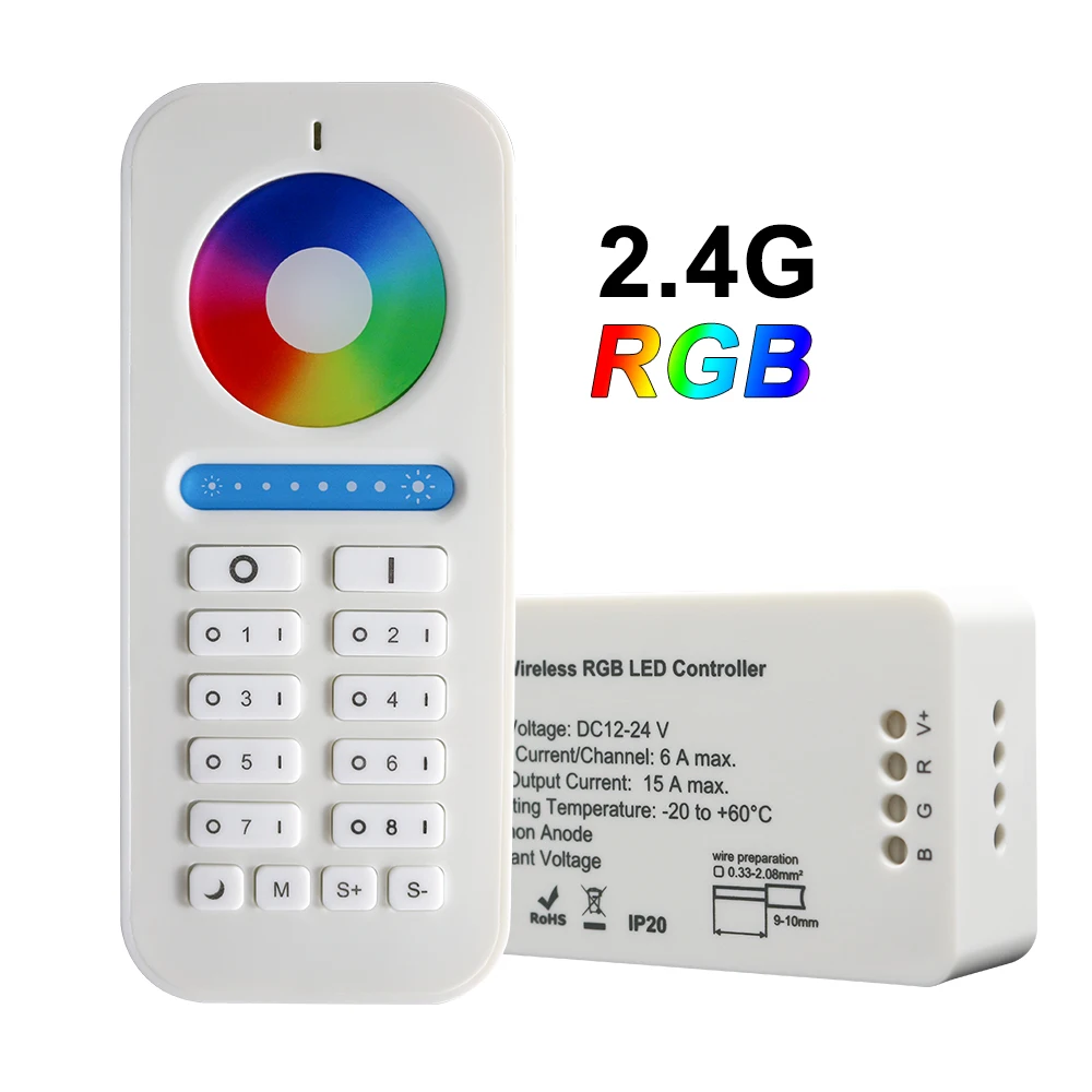 Контроллер 2,4G RGB, 12 В/24 В постоянного тока, регулировка цвета и яркости, для светодиодных лент RGB, прожсветильник s, жесткого освещения, линейс...
Контроллер 2,4G RGB, 12 В/24 В постоянного тока, регулировка цвета и яркости, для светодиодных лент RGB, прожсветильник s, жесткого освещения, линейс...