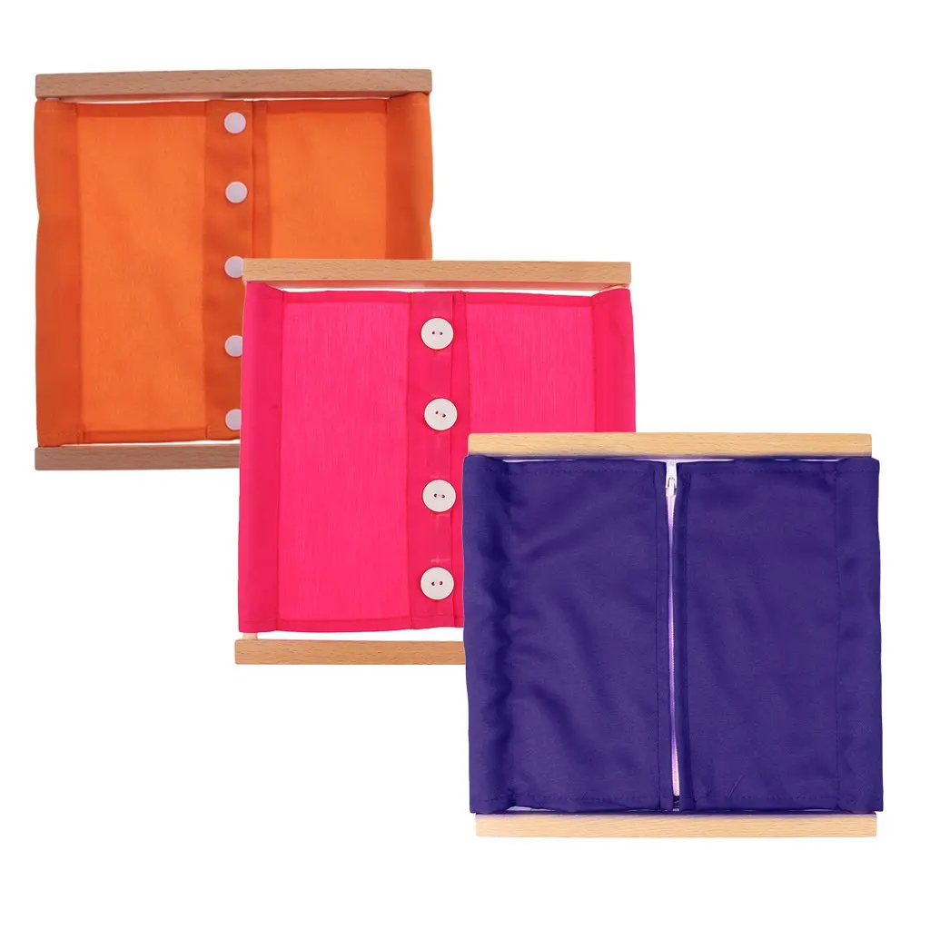 3pcs Montessori Button / Zipper Educational Toys Daily Life Clothing Dressing Learning Frame for kids Parent-child Activities
3pcs Montessori Button / Zipper Educational Toys Daily Life Clothing Dressing Learning Frame for kids Parent-child Activities